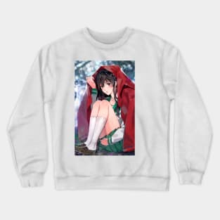 Higurashi Kagome Anime Watercolor Crewneck Sweatshirt